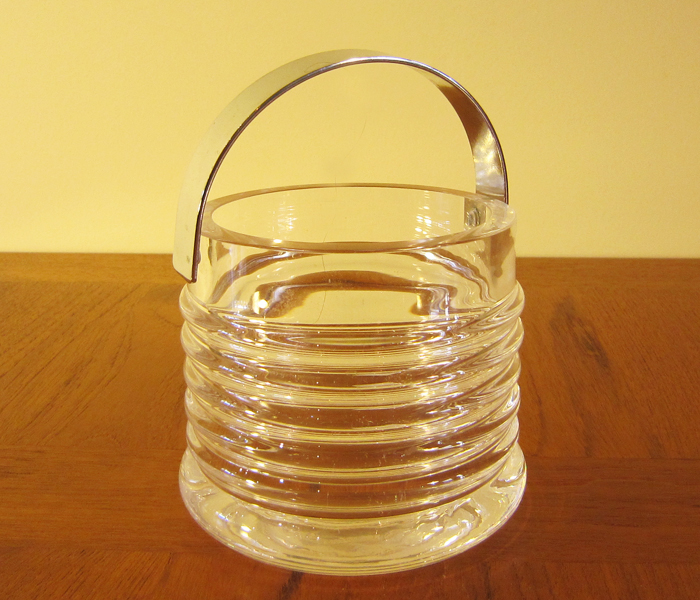 61 vintage glass ice bucket