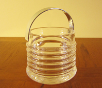 t61 vintage glass ice bucket